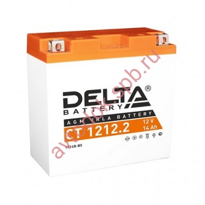 АКБ Delta moto 12v 14A/h (L+) 135А  151х71х146