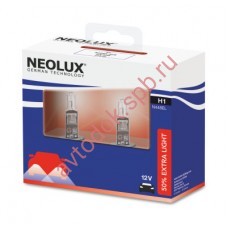 Лампа NEOLUX H1 12V- 55W (P14,5s) ( +50% света) Extra Light (2шт.) DuoBox