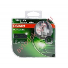 Лампа OSRAM H4 60/55w ULTRA LIFE блистер (2шт)