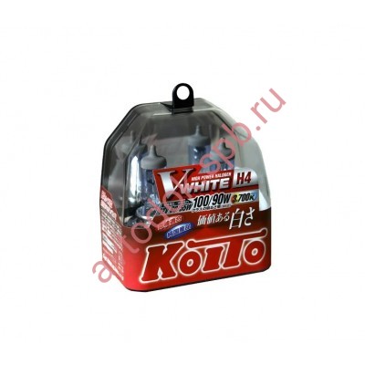 Лампа "Koito" Н4 60/55вт Whitebeam  4300K (2шт) BOX