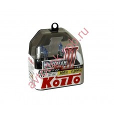 Лампа "Koito" Н1 55вт Whitebeam 4300K (2шт) BOX