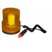Маячок проблесковый (жёлтый) магнит + стационар 12В "стакан" (H=150мм, D=125мм)