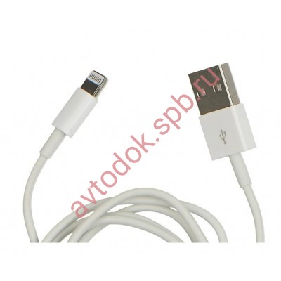 Кабель-переходник USB-8pin белый 1м для iPhone 5/5S CB010-U8-10W