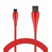 Кабель-переходник USB-Type C (CB340-UTC-10r) красный  1м.
