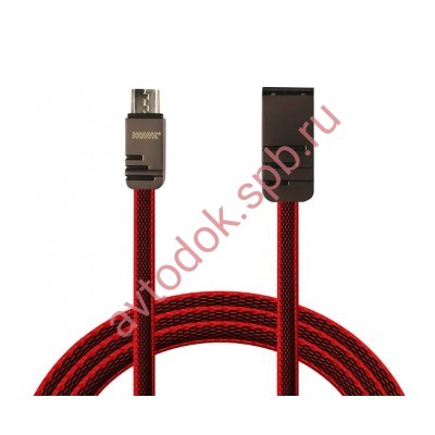 Кабель-переходник USB-micro (CB730-UMU-2A-CU-10R) медный красный 1м.