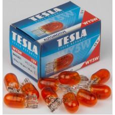 Лампа "TESLA" WY5W 12V (W2,1x9,5) б/ц желтая