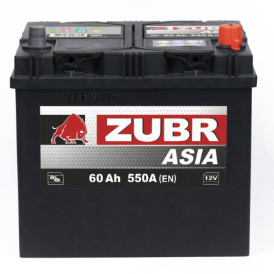 АКБ ZUBR Ultra Asia 60Ah R+ (нижний борт)230x175x225) 550A
