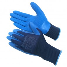 Перчатки GWARD ROCKS нейлоновые с латексным покрытием 10 XL синие (12 пар/упак