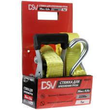 Стяжка для груза  2,25 т 3.8см 4.6м (лента+механизм) DSV