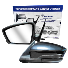 Зеркало 2191 боковое левое (механика, обогрев, без повторителя) в уп-ке (без уст. к-та) "АВТОБЛИК 2"