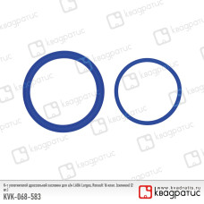 .Кольца уплотнительные дроссельной Lada Largus, Renault16 кл. (силикон 2шт) -8200068583/66 Квадратис