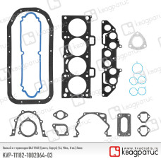 Набор прокладок двигателя с ПГБЦ 11182 LADA LARGUS.Гранта (1.6, 8кл.) "Люкс" Квадратис