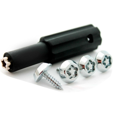 Секретки номерного знака (cаморез м5.2х16) 6 лучей