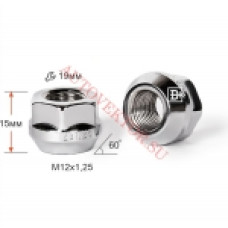 Гайка колеса М12х1.25х17 кон. откр. Шеви(хром)