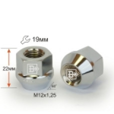 Гайка колеса М12х1.25х25 кон. откр. Subaru,Suzuki,Volvo