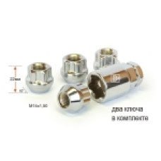 Секретки-гайки М14х1.5х22 кон. откр.(2кл.) 