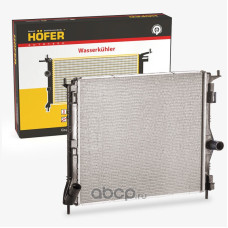 Радиатор охлаждения RENAULT Logan (08-), LADA Largus МКПП паяный HOFER