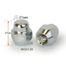 Гайка колеса М12х1.25х25 кон. закр. NISSAN(кл.21)
