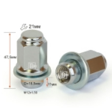 Гайка колеса М12х1.5х47 прессшайба Lexus