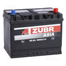 АКБ ZUBR Premium ASIA 68Ah R+ 232x173x225 670A АКБ ZUBR Premium ASIA 68Ah R+ 232x173x225 670A