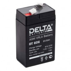 АКБ Delta DT 606 6V 6A/h (клемма F1 зажим 4,8мм) 70х47х101(107)