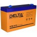 АКБ Delta DTM 612 6V 12A/h (клемма F1 зажим 4,8мм) 151х50х94