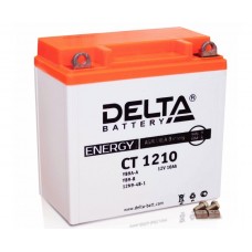 АКБ Delta moto 12v 10A/h (L+) 100А  137х77х135