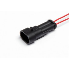 Разъем проводки влагостойкий 2 конт. папа с проводом AX-362 (ответная часть AX-331) 