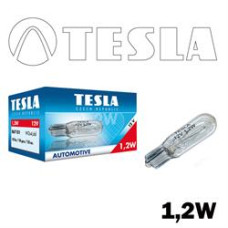 Лампа "TESLA" W1.2W 12V- (W2x4.6d)