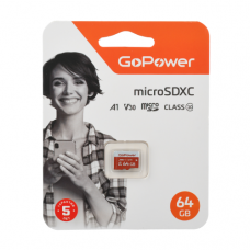 Карта памяти microSD 64GB 10Class GoPower
