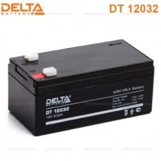 АКБ Delta DT 12032 12V 3.3A/h (клемма F1 зажим 4,8мм) 134х67х61