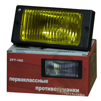 Дополнительные фары 2110 прямоугольн. жёлтое рифлёное стекло