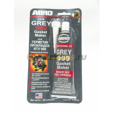 Герметик силикон ABRO серый 999  85г. Китай