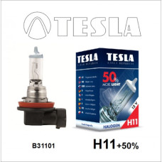 Лампа "TESLA" H-11 55w+50% 12V