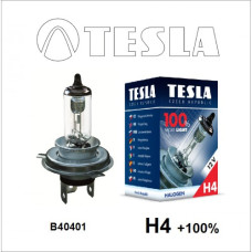 Лампа "TESLA" H-4 60/ 55w  + 100% Р 43 t 12V