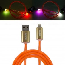 Кабель-переходник светящийся USB-8pin оранжевый 1м CBL710-U8-10OG