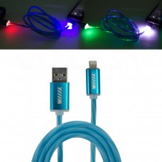 Кабель-переходник светящийся USB-8pin синий 1м CBL710-U8-10BU