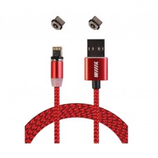 #Кабель-переходник USB-Lightning (CBM980-U8-10R) магнитный красный 1,0м