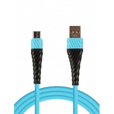 Кабель-переходник USB-micro (CB300-UMU--2A-10BU)  синий 1м.
