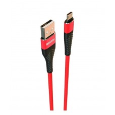 Кабель-переходник USB-micro (CB720-UMU--2A-10R) красный 1м.