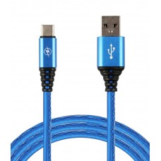 Кабель-переходник USB-Type C (CB350-UTC-10BU) синий  1м.