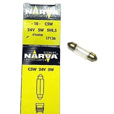 Лампа Narva C5W 24V-5W (SV8,5)