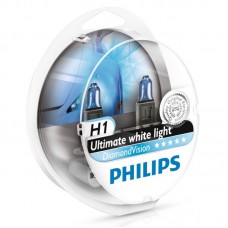 Лампа "Phillips"Н1 55вт Diamond Vision 5000k (2шт.)