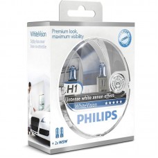 Лампа "Phillips"Н1 55вт WHITE VISION (2шт.)