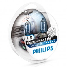 Лампа "Phillips"Н11 55вт (PGJ19-2)+W5W 12V-5W (W2,1x9,5d) Crystal Vision по 2шт.