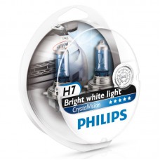 Лампа "Phillips"Н7 55вт CRISTAL VISION 4300K (2шт+2штW5W)