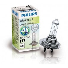 Лампа "Phillips"Н7 55вт LONG LIFE ECO VISION