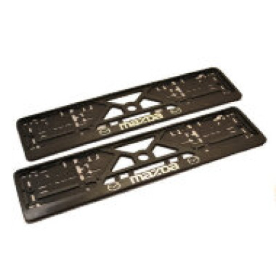 Рамка номерного знака SILVER "MAZDA" рельефная