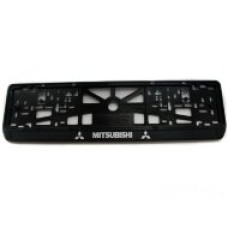 Рамка номерного знака SILVER "MITSUBISHI" рельефная