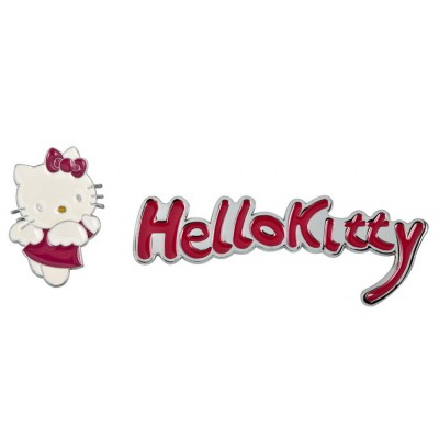 Наклейка металлическая 3D "Hello Kitti"